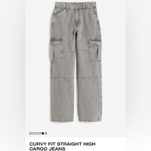 WOMENS*SZ 6 grey cargo jeans